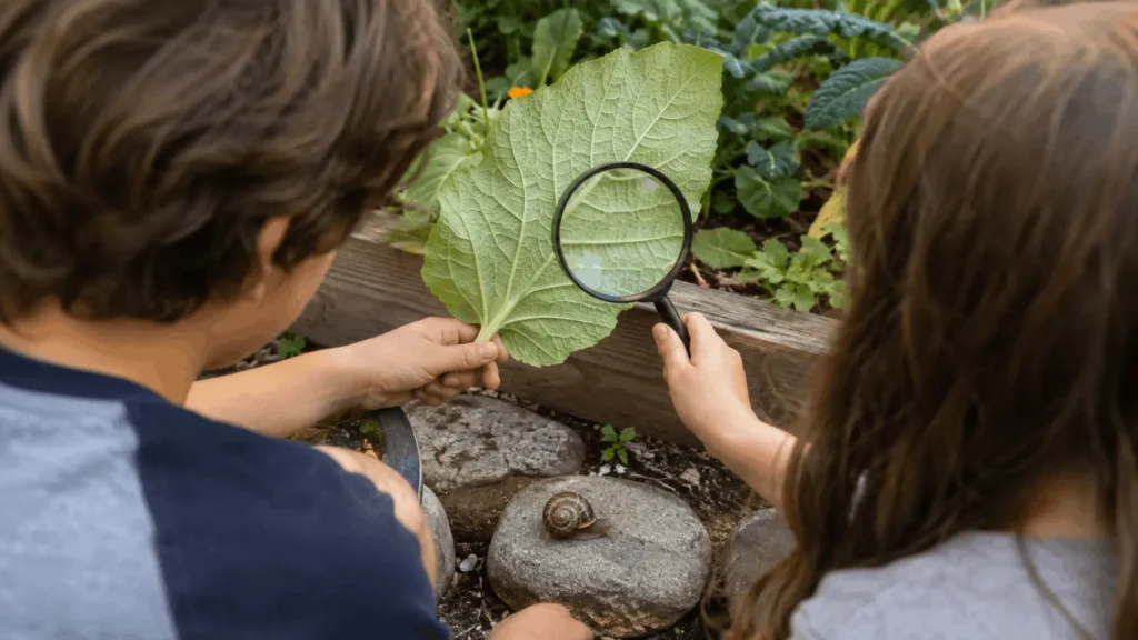 gardening activities with kids scavenger hunt