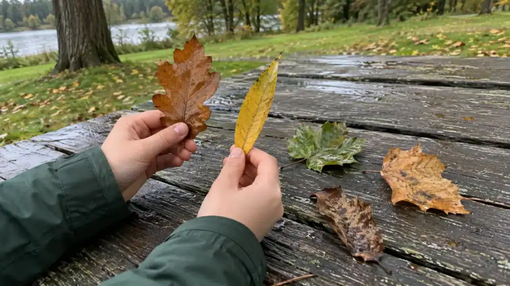 Fall Leaf Shape Hunt for Kids